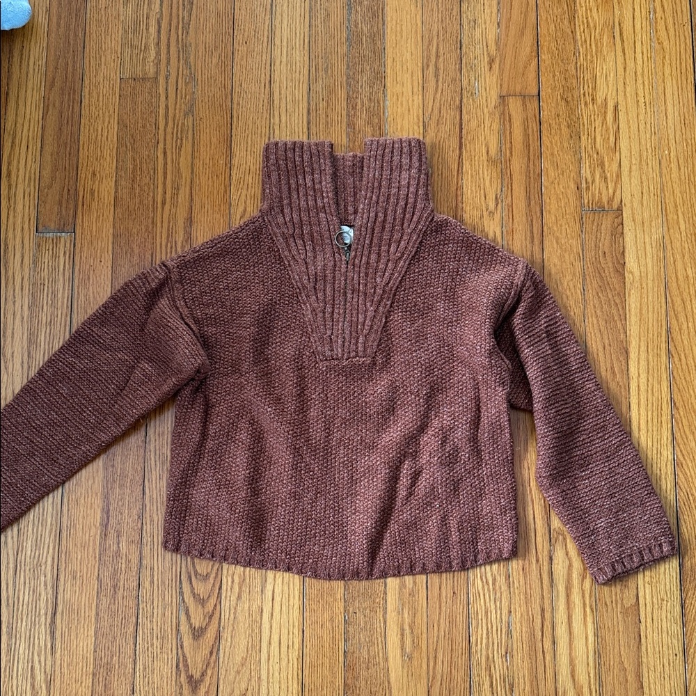 Universal Thread Women's Cowl Neck Sweater in Rich Rust